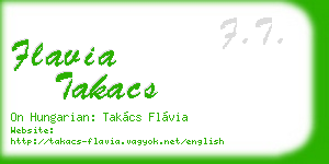 flavia takacs business card